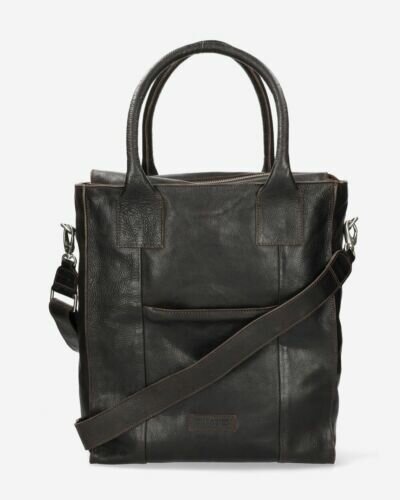 Shoppingbag natural dyed leather brown