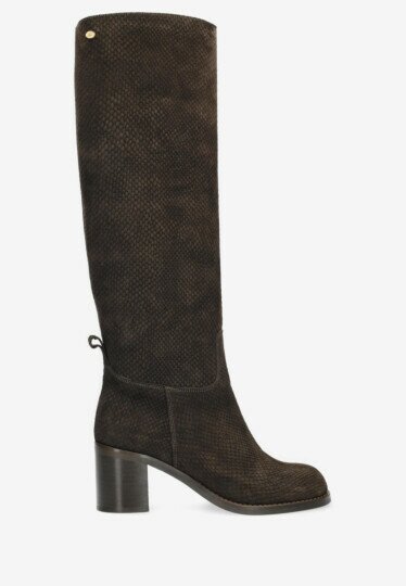 Heeled High Boot Finy Hey Dark Brown