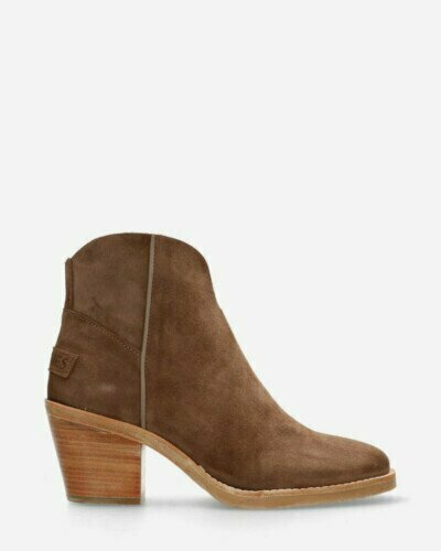 Ankle boot lime brown