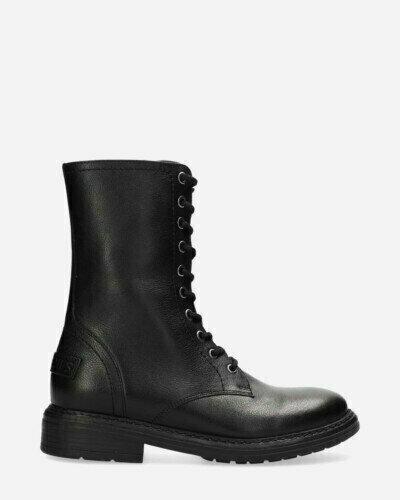 Shabbies Amsterdam black lace-up boot